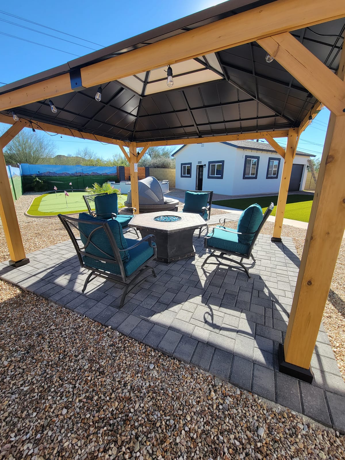 Firepit gazebo